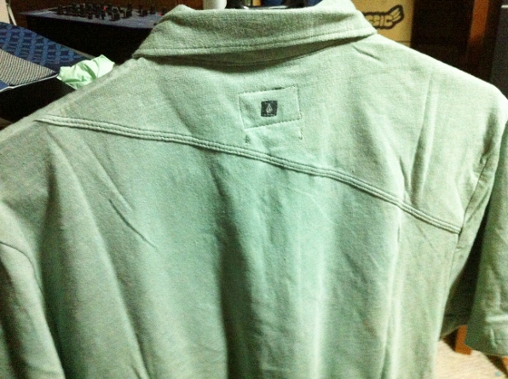 ボルコム VOLCOM バングアウト スラブ 半袖ポロシャツ 背面
